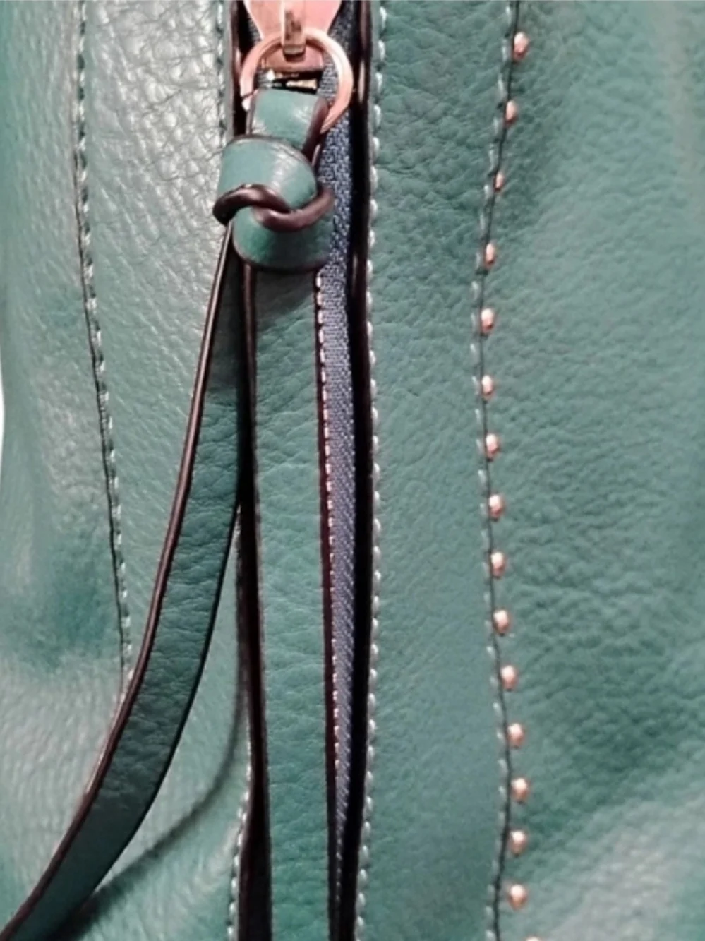 Montana West Teal Studded Shoulder Bag - Picture 11 of 15